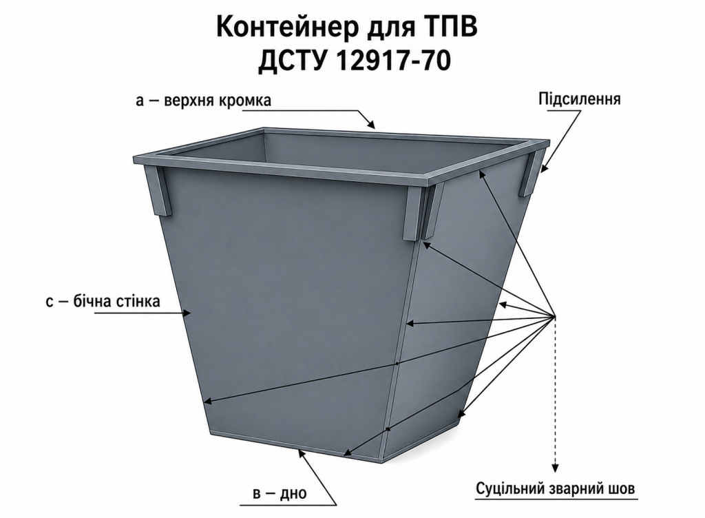 Бак для смыття 0,75 м.куб