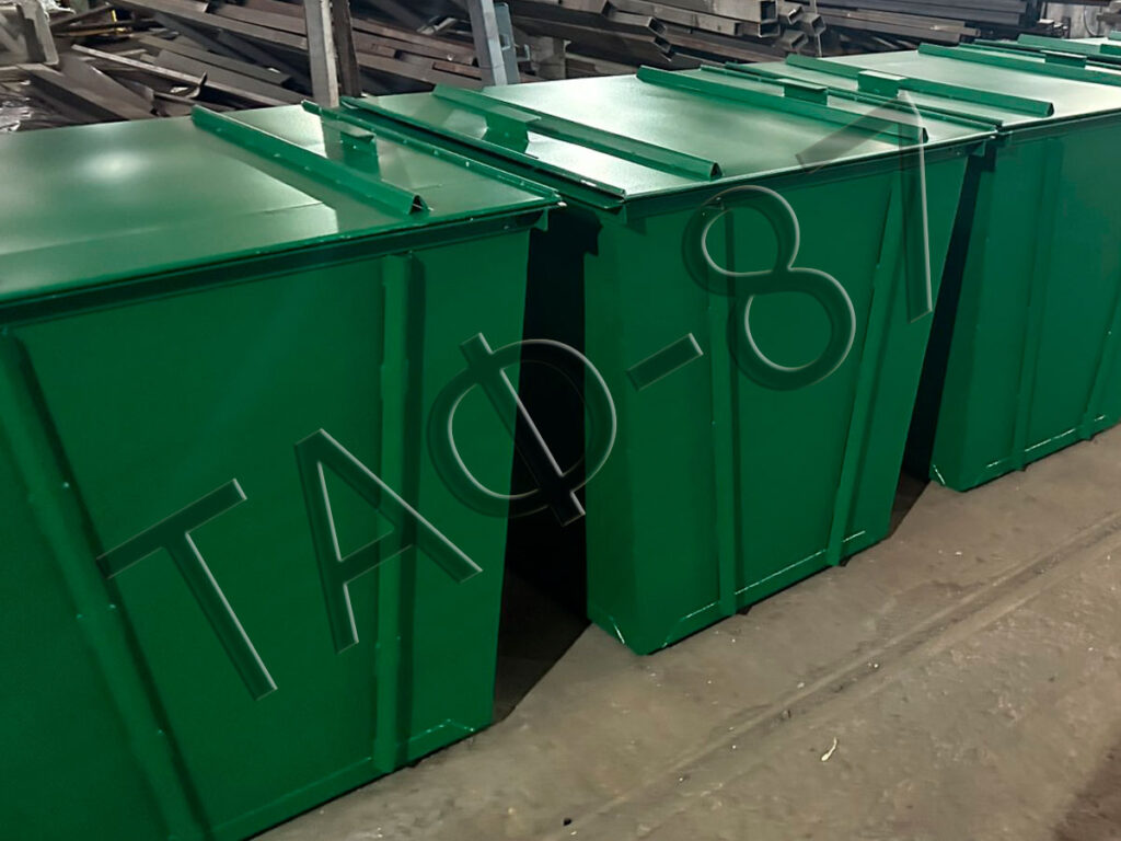 Металевий бак з кришкою ТАФ-87