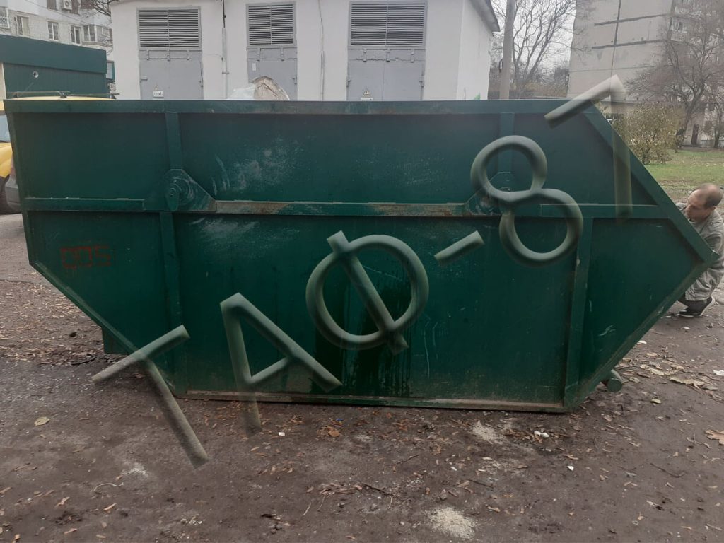 Бункер для сміття 8 м.куб. виконання №3