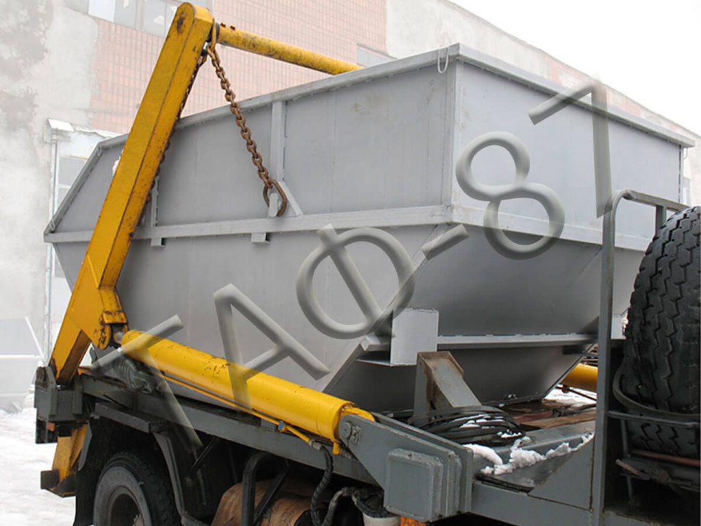 Бункер 8 м.куб. для сміття виконання №1