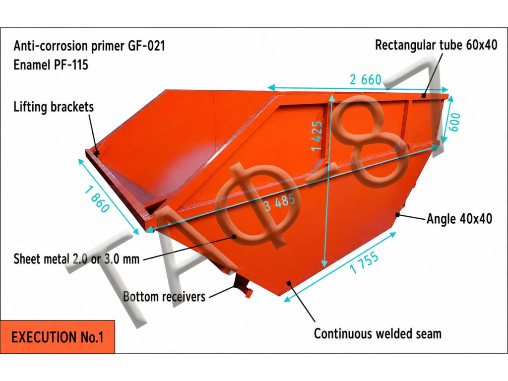 Bunker 8.0 m.cub.