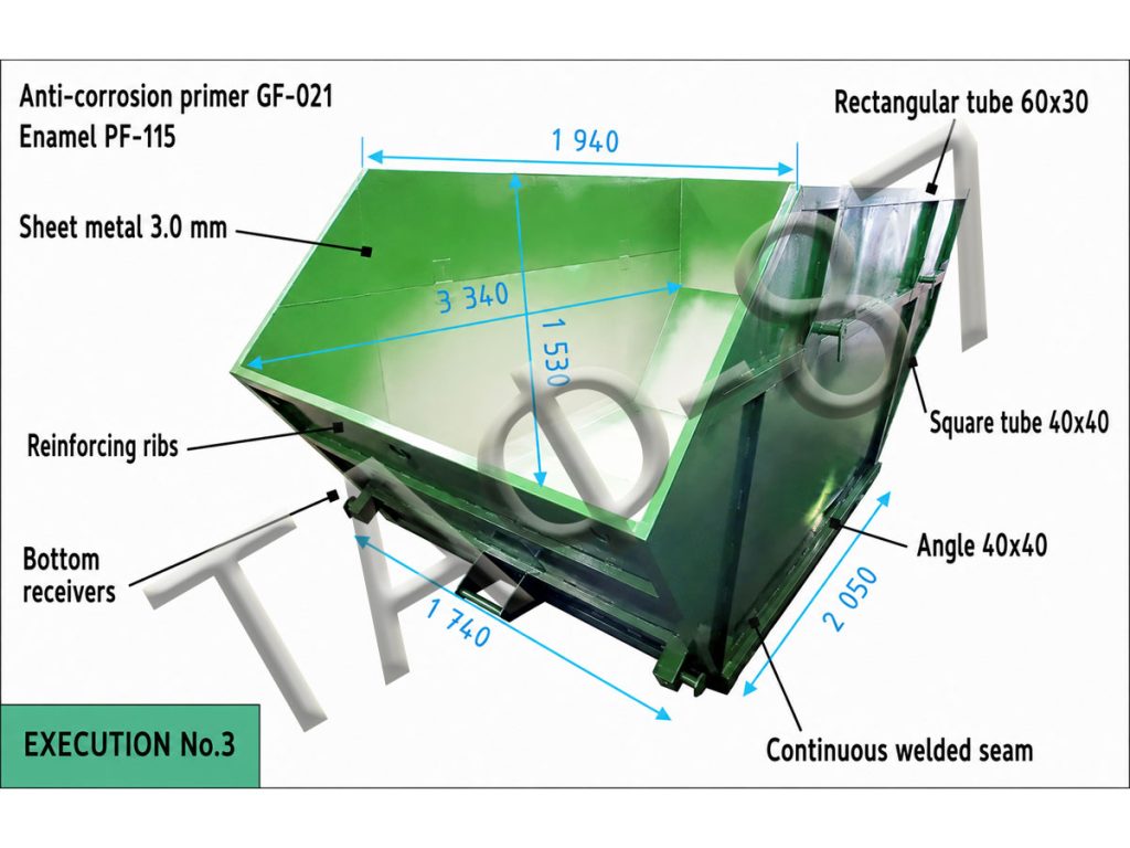 Bunker 8.0 m.cub.